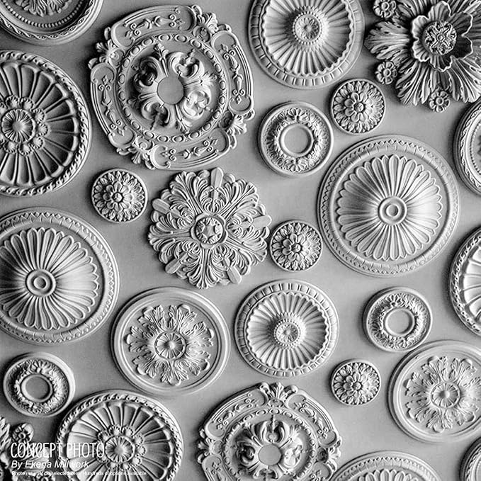 Ekena Millwork CM12BRSHC 12-1/2" x 3-7/8" x 3/4" Bradford Ceiling Medallion - Image 15