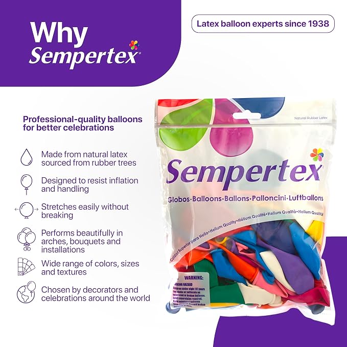 Sempertex Fashion Orange Balloons, 18 Inch, vibrant color, ships uninflated - Image 3
