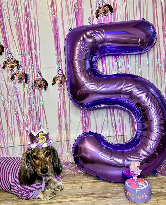 40 Inch Purple Number 0 Balloon Birthday Party Decorations - Image 2