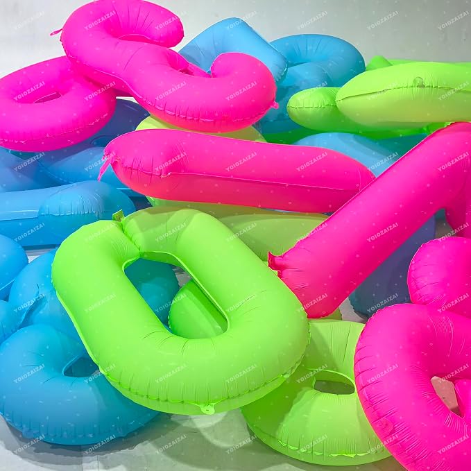 Pink Birthday Number 27 Balloons 40IN Fluorescent Pink 72 Foil Balloon | - Image 5