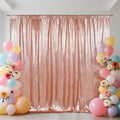 SquarePie 6x6ft Rose Gold Sequin Backdrop, High Density Non-Transparent Glitter by SquarePie
