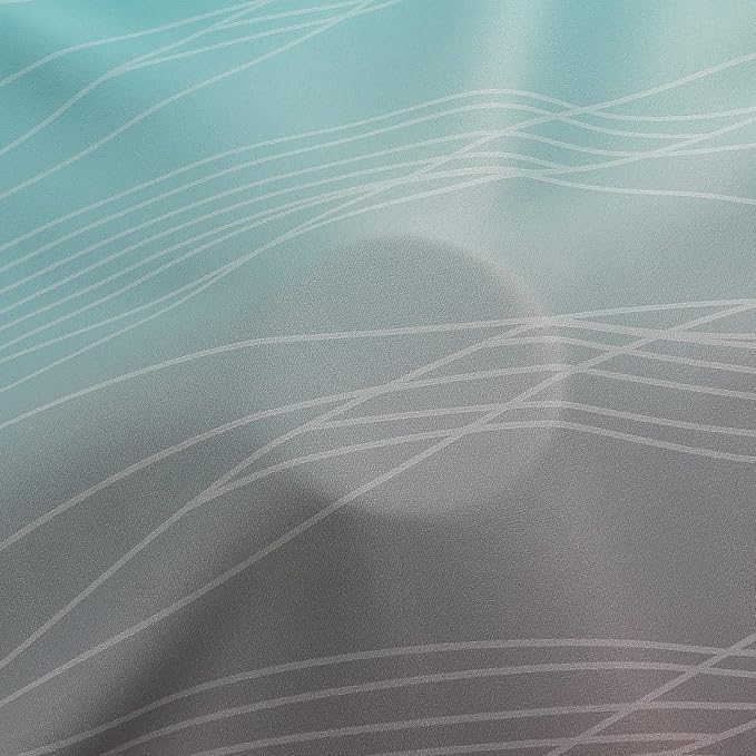 Brown and Teal Ombre Blackout Curtains 45 Inch Length 2 Panels, Full Room - Image 8