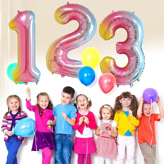 40 inch Number Balloon 0-9 Red Large Number 13 Balloons, Digital Balloons - Image 4