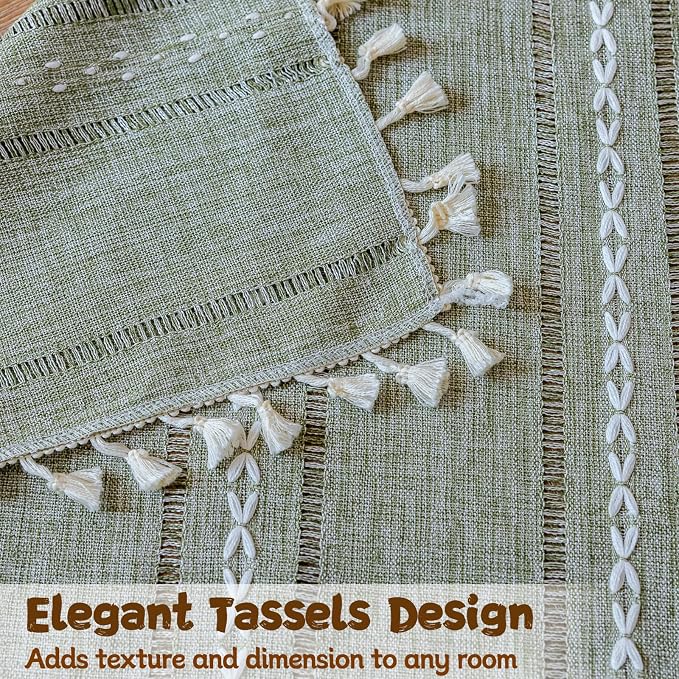 Sutuo Home Boho Curtains for Living Room Farmhouse, Semi-Blackout French - Image 4