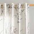 MYSKY HOME Sheer Curtains 84 Inches Long 2 Panels Linen Blended Farmhouse by MYSKYHOME