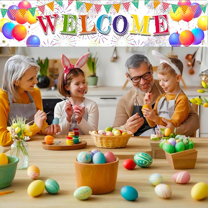 Welcome Banner for Office 6x1.3 Ft Welcome Home Banner for Outside | Polyester - Image 4