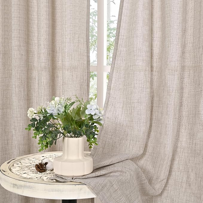 YoungsTex Extre Long Linen Curtains 102 Inch Long - Image 9
