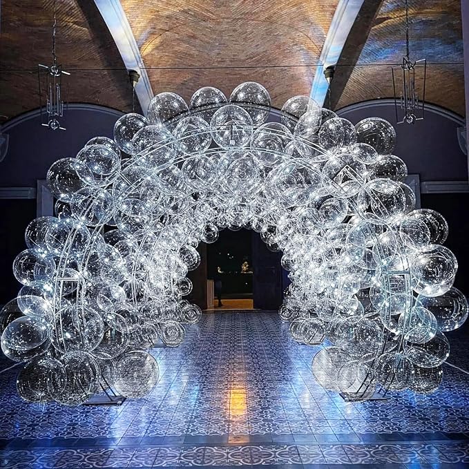 170 Pieces Clear Balloons Different Sizes 5 10 12 18 Inch Latex Balloons Clear - Image 4