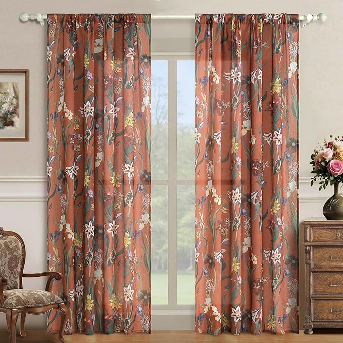Schweek Boho Curtains 84 Inches Length 2 Panels by Schweek
