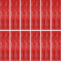 ZATAYE 12 Pack Red Valentines Christmas Foil Curtain Streamer Decorations | Red by ZATAYE
