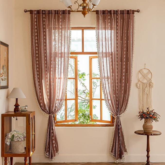 Boho Terracotta Curtains - Image 7