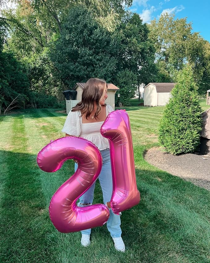 Pink Number 1 Balloon 40 Inch - Image 3