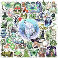 50 Pcs Forest Witch Stickers Magic Nature Vinyl Decal Green Aesthetic Sticker by Unknown